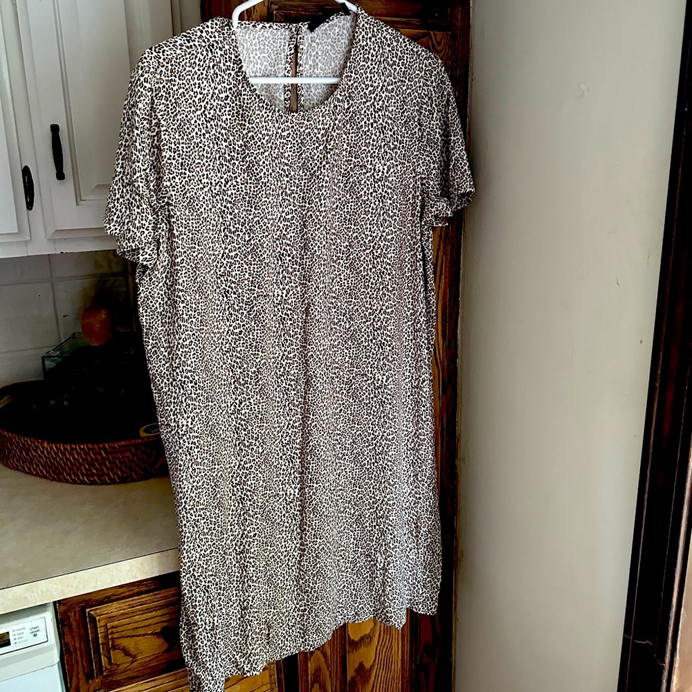 Jenny Kayne Leopard T-Shirt Dress Large